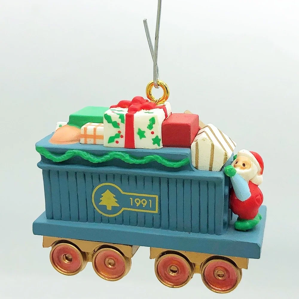 Gift Car Hallmark Ornament #2 in Claus & Co RR Series 1991